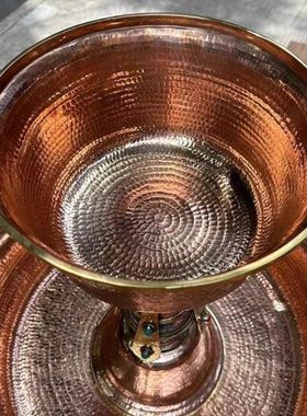 尼泊尔护法杯紫铜护杯供具用品供护法杯加大号特大号护法杯60cm