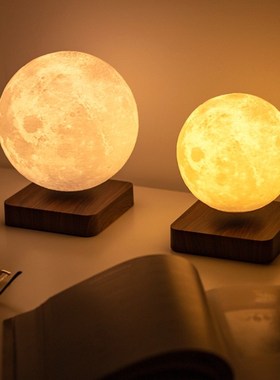 16色遥控磁悬浮月球灯氛围灯三八妇女节礼物送女朋友卧室装饰摆件