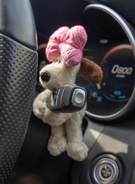 可爱掌门狗门把手挂饰毛绒公仔卧室房间可爱客厅装饰防撞防护公仔