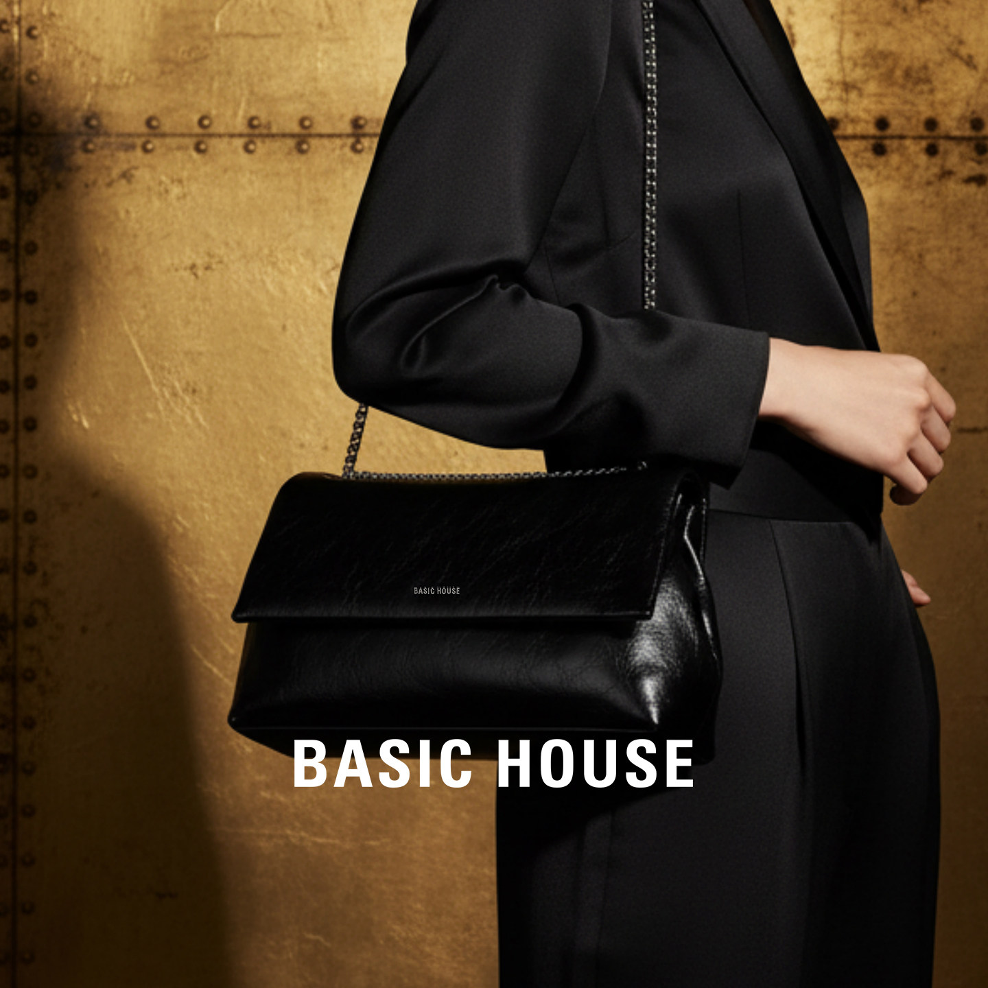 百家好链条腋下包女2026年新款秋冬大容量简约通勤百搭单肩斜挎包