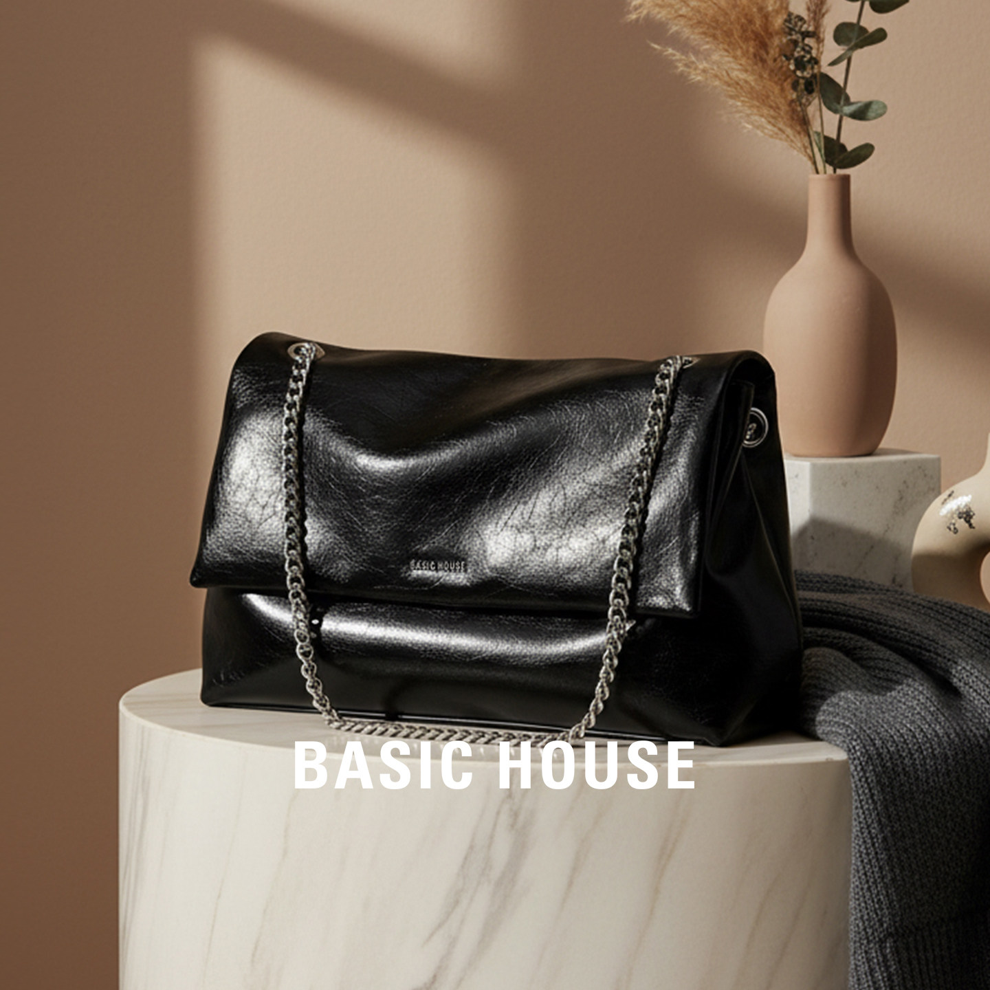 百家好链条腋下包女2026年新款秋冬大容量简约通勤百搭单肩斜挎包