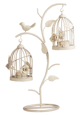 铁艺个性烛台浪h漫复古香薰灯台蜡烛托台放香薰蜡烛的摆件创意时