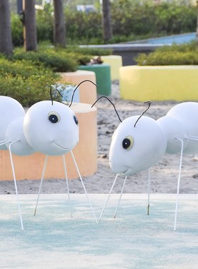 卡通玻璃钢蚂蚁雕塑户外园林装饰别墅花园庭院幼儿园仿真动物摆件