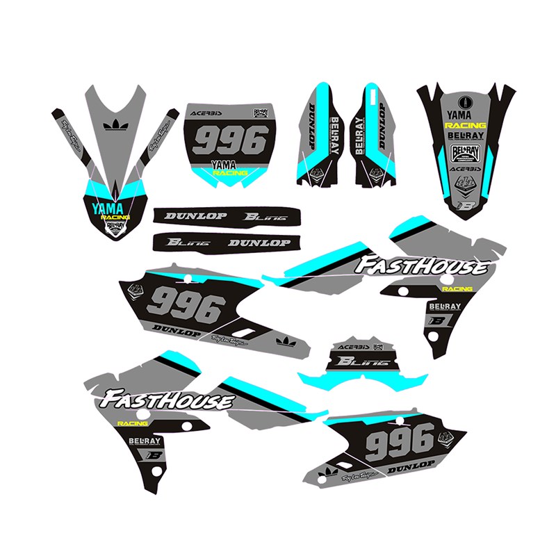 山叶16-18WR450F 15-18YZ450FX YZ250F机车贴画贴花贴纸版画 - 图3