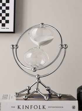 轻奢可翻转沙漏摆件计时器客厅书房办公室桌面现代家居装饰品