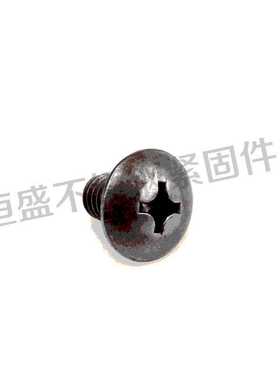 机钉 不锈钢高强度螺丝 扁圆头十字机牙螺钉台阶大扁头机钉发黑