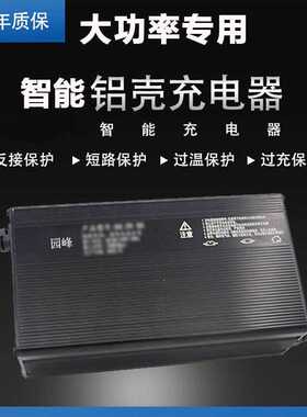 60伏15a电动三四轮车电轿大功率充电器48V10A12安18a72v100ah汽车