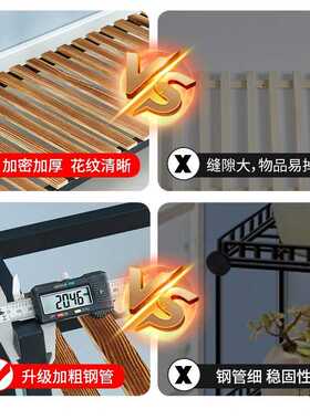 花架子客厅落地式置物架阳台可移动多肉花盆植物摆放架子实木多层