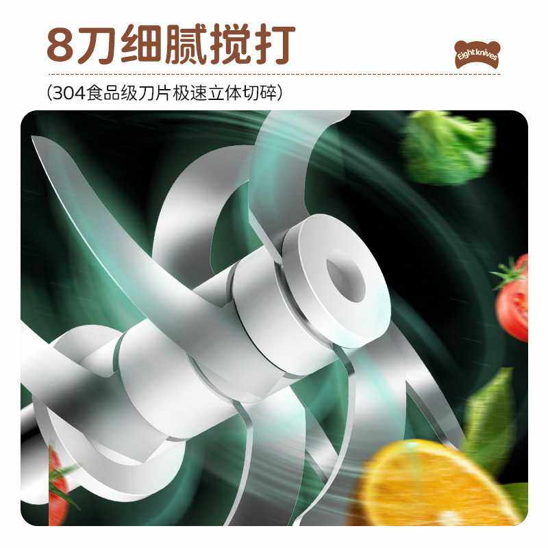 plodon浦利顿辅食机婴儿小型多功能绞肉打泥机搅拌榨汁研磨料理机,淘宝优惠券,粉丝福利购,淘宝优惠卷