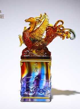琉璃四大神兽模型摆件青龙白虎朱雀玄武灵蛇四方神客厅招财工艺品