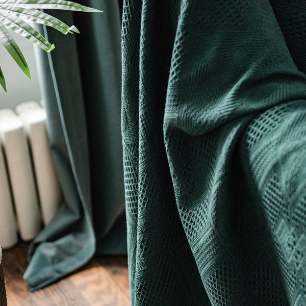 盖布沙发巾全盖简约纯色沙发垫北欧轻奢墨绿色沙发套沙发罩布全包,淘宝优惠券,粉丝福利购,淘宝优惠卷