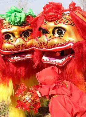 小北狮道具整套舞狮子舞狮北狮醒狮头全套双人单人醒狮用品