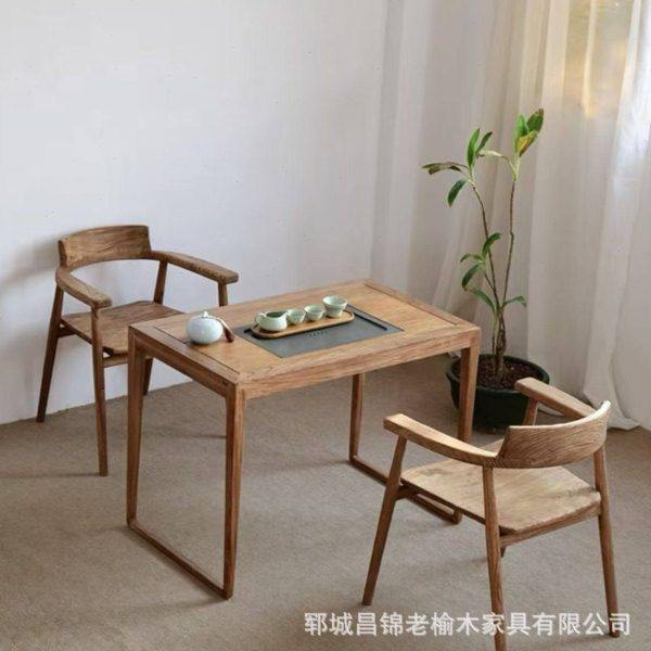 复古做旧老榆木大板桌茶桌茶台实木餐桌长方形公书桌原木吧台桌,淘宝优惠券,粉丝福利购,淘宝优惠卷