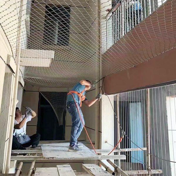 304不锈钢绳网空防坠安全网建筑围栏网动物园编织卡扣钢丝绳网,淘宝优惠券,粉丝福利购,淘宝优惠卷