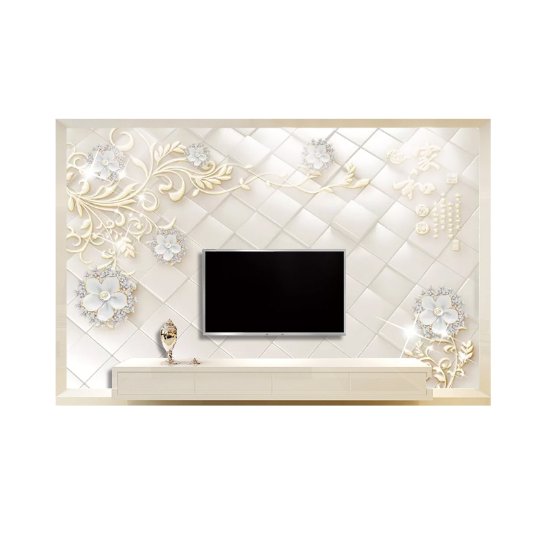 8D电视背景墙纸大气p5D立体简约现代壁纸客厅影视墙布装饰无缝壁 - 图3