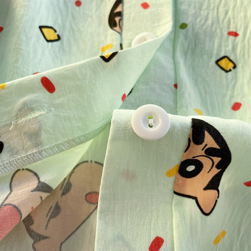 宽松睡衣套装卡通可爱风睡衣女长袖开衫珊瑚绒保暖家居服套装春秋,淘宝优惠券,粉丝福利购,淘宝优惠卷