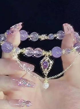 现货樱花粉色花朵手链轻奢小清新花朵淑气质小红书同款清冷感闺蜜