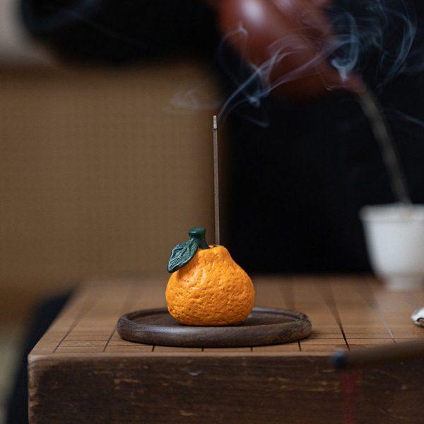 香插座香座线香盘底座香盘托盘架创意香炉中式橘子丑橘高端不落灰,淘宝优惠券,粉丝福利购,淘宝优惠卷