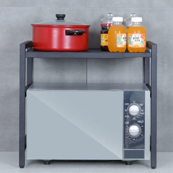 可伸缩厨房置物架微波炉烤箱架子家用双层台面桌面电饭锅收纳支架,淘宝优惠券,粉丝福利购,淘宝优惠卷