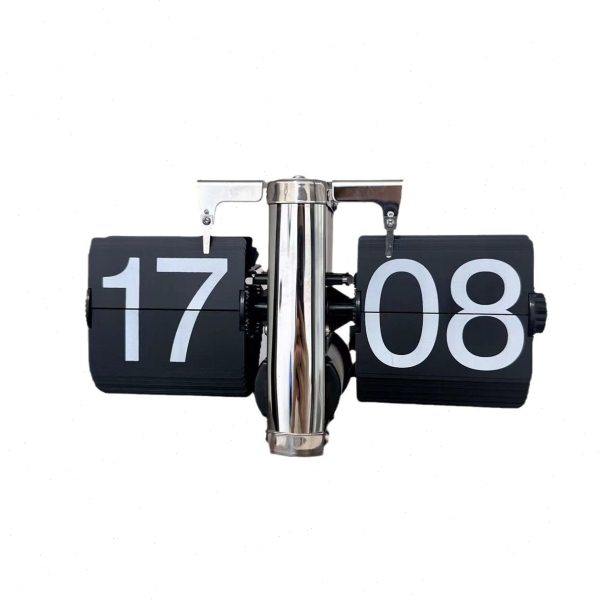 创意简约自动翻页时钟复古客厅桌面摆件家居数字机械座钟,淘宝优惠券,粉丝福利购,淘宝优惠卷