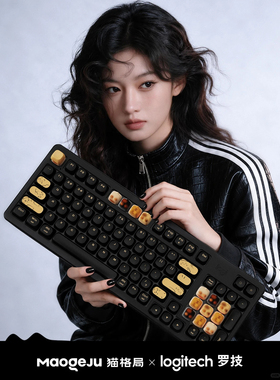 罗技联名猫格局蓝牙机械键盘
