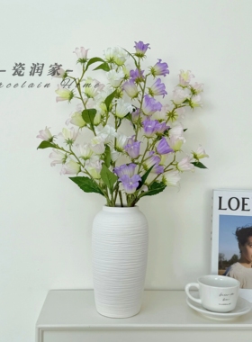 侘寂风轻奢陶瓷水培花瓶客厅摆件