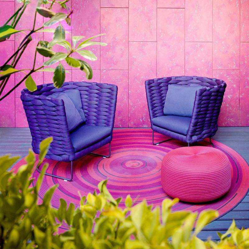 户外绳编沙发庭院阳台懒人躺床创意民宿家具花园露台藤编沙发椅,淘宝优惠券,粉丝福利购,淘宝优惠卷