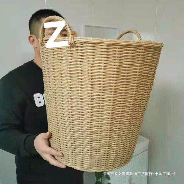 收纳桶理发理发店日式藤编毛巾美发店收纳筐脏衣篓酒店布草脏衣篮,淘宝优惠券,粉丝福利购,淘宝优惠卷