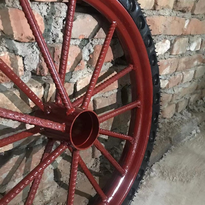 工地手推a车轮胎18-300劳动车实心轮子板车斗车架子人力车钢圈 - 图2