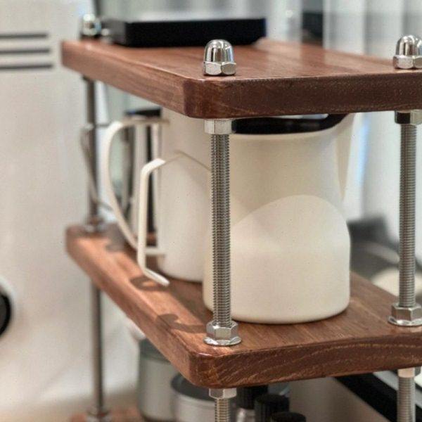 置物架中古风架子厨房架子公桌隔层架工位桌面收纳小书架茶杯架,淘宝优惠券,粉丝福利购,淘宝优惠卷