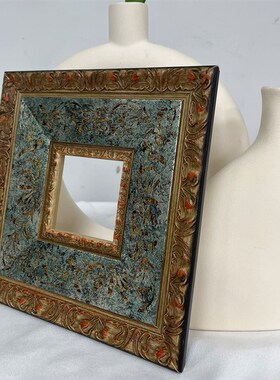 金巾式画框法凡高级感复古中古实木印花油画外框相框丝泰装裱挂画