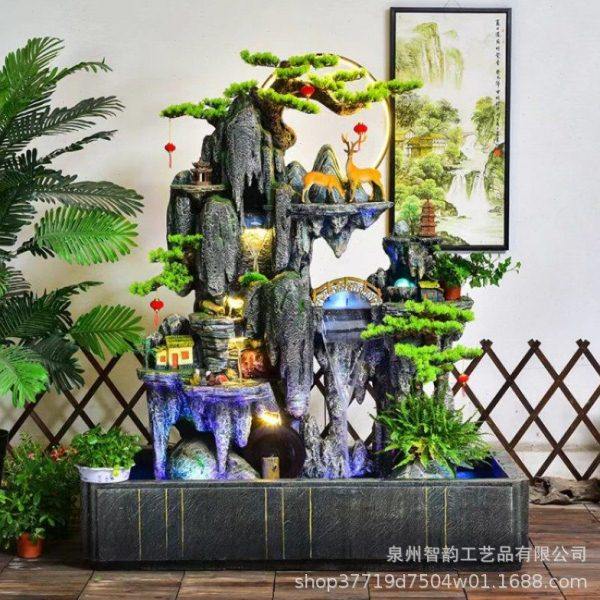 假山喷泉景观鱼缸造景阳台庭院酒店公室鱼池流水摆件循环水落地,淘宝优惠券,粉丝福利购,淘宝优惠卷