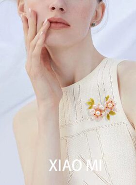 设计师款别针天然异形巴洛克珍珠梅花胸针西装大衣高档胸花配饰女