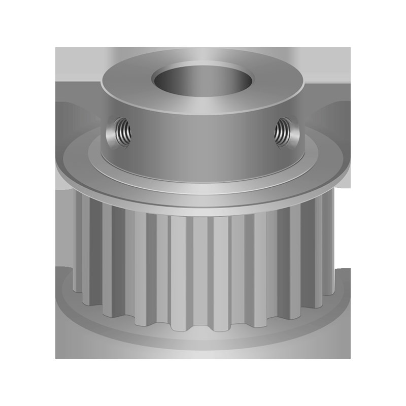 S5M16齿 同步带轮凸台 槽宽11 BF型 同步皮带轮齿轮铝16SW5M100-B - 图3