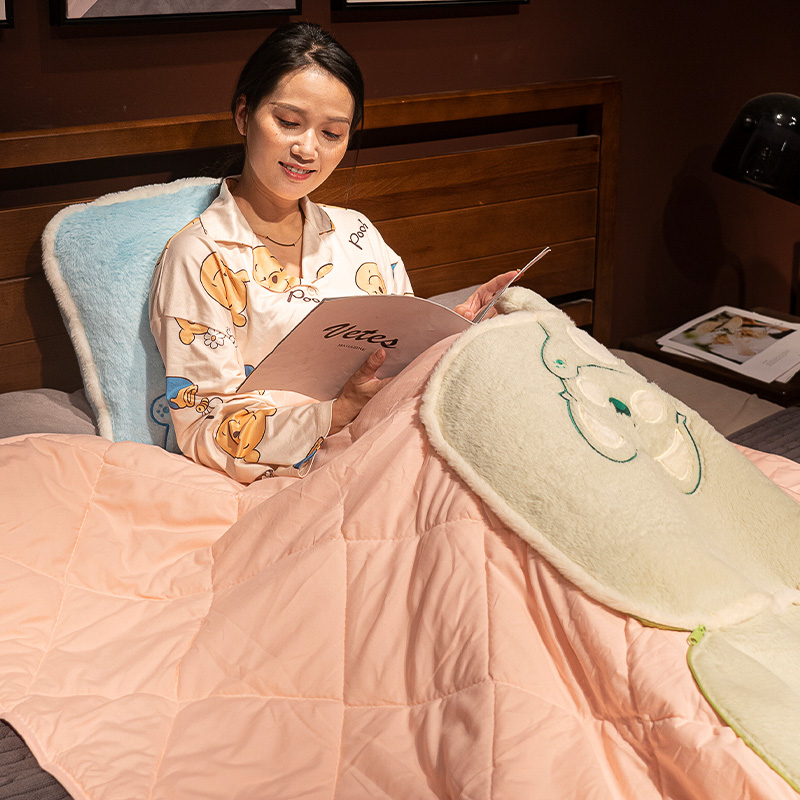 嘟嘟猫抱枕被子两用折叠q毯子二合一嘟嘟喵午睡枕头汽车用车载靠 - 图1