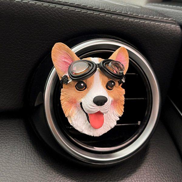 网红警犬福仔柯基小狗车载香熏汽车出风口装饰扩香石车内饰品摆件,淘宝优惠券,粉丝福利购,淘宝优惠卷