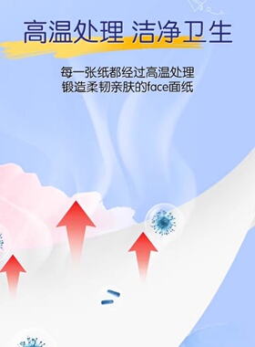 洁柔3层亲肤不刺激抽纸100抽