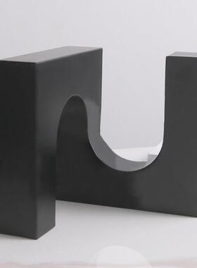 简约几何拱门摆件现代奢样板轻间玄装关柜抽TVJ象创意术家居艺软