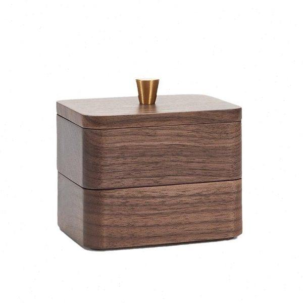 胡桃木牙线盒家用轻奢牙线棉签卸妆棉收纳盒桌面收纳家居用品收纳,淘宝优惠券,粉丝福利购,淘宝优惠卷