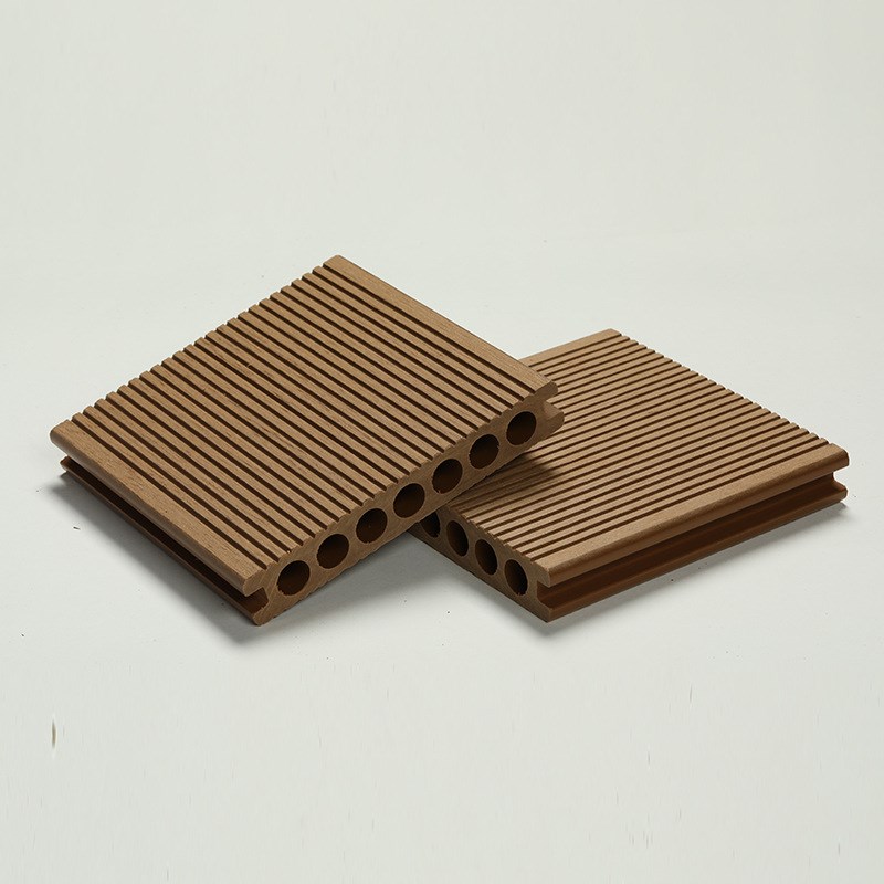 塑木地板户外露台木塑室外二代共挤防腐木地板庭院地面铺设塑木板 - 图1