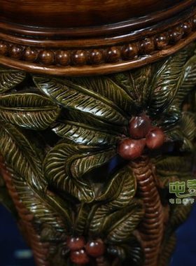 丽盛/欧式复古风格/家居装饰树脂罗马柱/花盆架