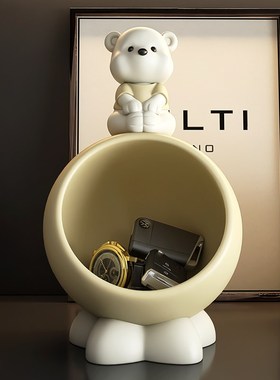 玄关钥匙收纳盒摆k件入户门口高级鞋柜置物架高档轻奢电视柜装饰