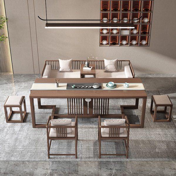 新中式茶台实木茶桌椅组合现简约功夫禅意家用茶室家具创意茶桌,淘宝优惠券,粉丝福利购,淘宝优惠卷