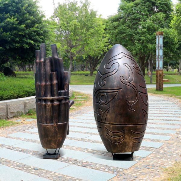 复古怀旧户外园林景观装饰品商场美陈小品仿铜乐器雕塑玻璃钢摆件,淘宝优惠券,粉丝福利购,淘宝优惠卷