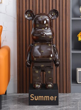 创意网红客厅暴力熊存钱罐落地大摆件电视柜玄关柜摆设乔迁送礼品