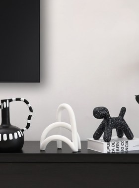 轻奢高档大地色小众高级感摆件艺术软装客厅家居电视柜酒柜装饰品