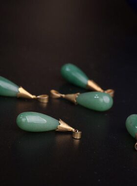 ［犹记春衫］80年代老货天然密玉吊坠项链坠925银扣头