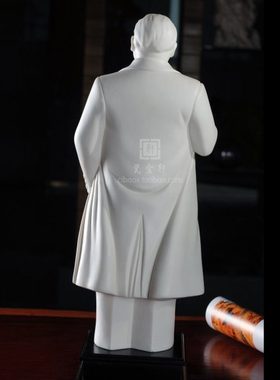 邓小平陶瓷像发展才是硬道理陶瓷邓小平全身立像塑像办公家居摆件
