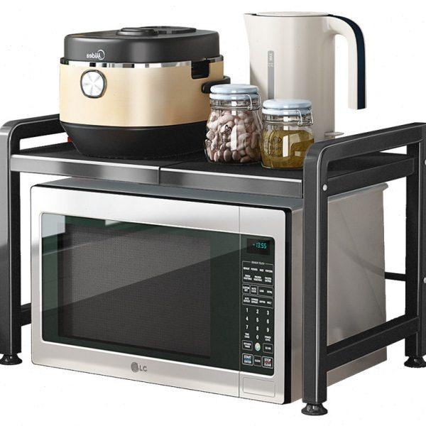 加宽伸缩厨房微波炉置物架收纳家用双层台桌面多功能烤箱电器架子,淘宝优惠券,粉丝福利购,淘宝优惠卷