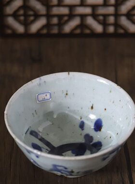 老艺人手工制大碗日式餐具家用青花瓷汤碗陶瓷沙拉泡面吃饭土大碗